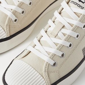 ISABEL MARANT Binkoo logo-print canvas sneakers ISABEL MARANT Binkoo logo-print